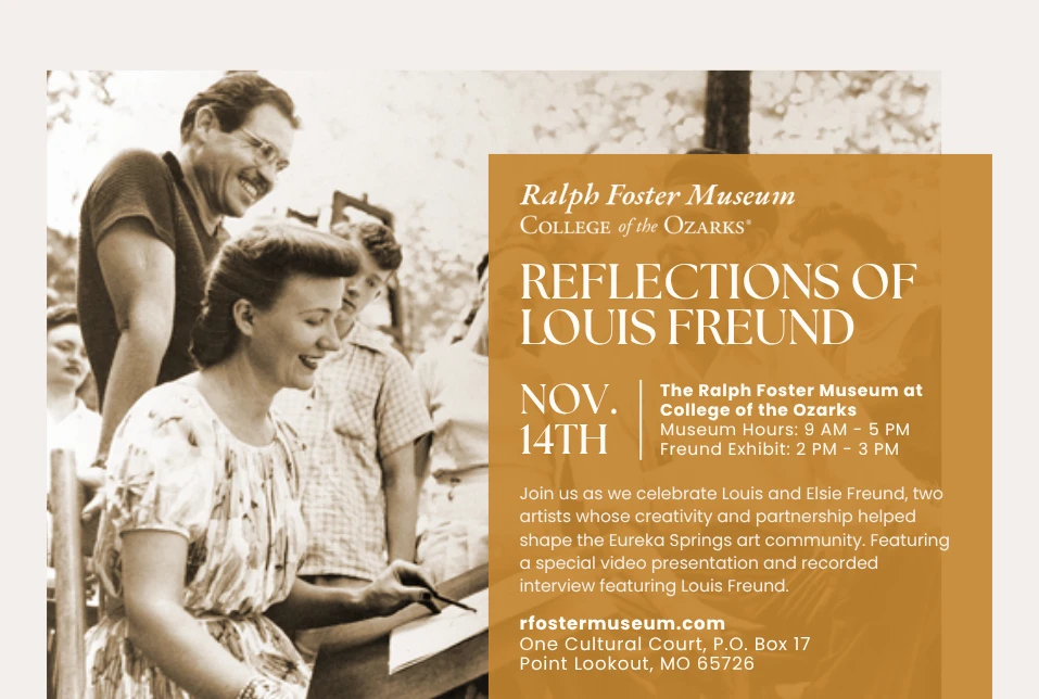Reflections of Louis Freund Nov. 14th from 2pm-3pm
